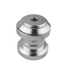 전문 자전거 부품 로드 바이크 2 베어링 헤드셋 1 18quot 34mm 스티어링 탑 캡 커버 외부 헤드셋밀폐 나사산 포크 스템, 은
