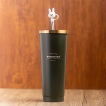 스타벅스 직구 스타벅스 빨대 텀블러 스테인리스 콜드컵 710 ml, 그레이 틴팅 리틀 R710ml
