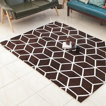 북유럽스타일 먼지없는 러그 카페트 헥사곤 100x150cm