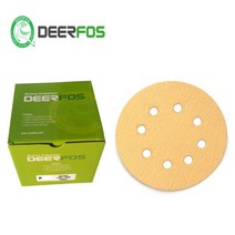 디어포스 DA367/ 5인치 8홀(100장) 원형사포 종이벨크로, 220번(100장), 100개