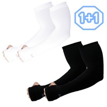 여름용 쿨링토시 50% 100% 풀커버 [개별포장] 1쌍+1쌍 자외선 UV 차단 캠핑 피부보호 운동 조깅 싸이클 골프 테니스 풋살 축구 필수템 시원한 토시, 풀커버 1+1, 검정