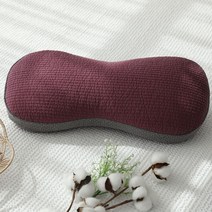 순면 시원한 메밀베개 낮잠베개/반달베개/땅콩베개, 01.광목 땅콩 메밀베개, 와인