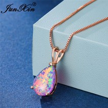 오팔목걸이 원석 천연석 천연 목걸이 pear cut 미스틱 블루 화이트 그린 250