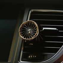 [에이치플러스몰] 자동차 냄새 송풍구 클립 고급 디자인 메탈 방향제, 색상:실버&블루LED / 향:가든파티, 실버&블루LED