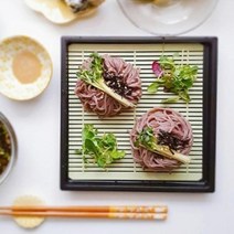 타나카 일본 사각 원형 모밀국수판 2종