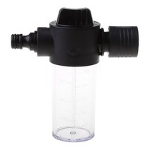 셀프세차 스노우 폼건 100ml 자동차 세척 눈 거품기 거품 스프레이 병 고압 청소 물 가정용 다기능 도구, 01 Black