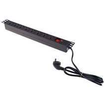 캠핑멀티탭 타워형 usb콘센트 8 콘센트 전원 스트립 소켓 서지 보호기 250V 10A 2500W 긴 연장 코드 19 인치 서버 랙