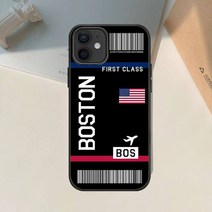 시카고밴더 보스턴 뉴욕 마이애미 시카고 비행 티켓 소프트 TPU 커버 폰 케이스 Apple IPhone 11 Pro XS MA, 02 a2_08 for 12 or 12 Pro