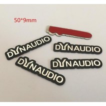 자동차 엠블럼 엠블렘 100pcs 하만카돈 인피니티 뱅 olufsen dynaudio 펜더 하이파이 스피커 오디오 스피커 배지 스테레오 스티커, 50mm 다인오디오