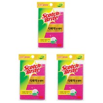 쓰리엠 제로스크래치 다목적 수세미, 3개, 3개입