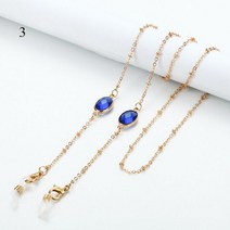 안경 목걸이 스트랩 걸이 줄 보석 체인 진주 파란색 된 유행 여성 매달려 얼굴 마스크 끈 홀더 금속 비 슬립 목 코드