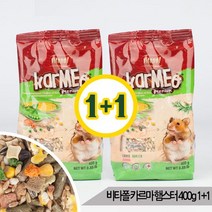 올블루 1+1 비타폴 카르마 햄스터사료 400g 드워프 햄스터용, [단일상품]