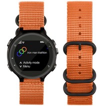 Zeit Diktator Garmin forerunner 220/230/235/620/630/735XT/235 Lite와 호환되는 시계 밴드 나일론 스마트 워치 (호환)교체 옵션, Orange