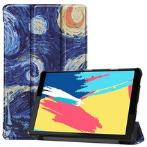 레노버 탭 M8용 케이스 Ratesell 경량 3단 스탠드 극세사 안감 케이스 커버 M8 FHD TB-8705F / TB-8705N HD TB-8505F TB-8505X 스마트, Star Night