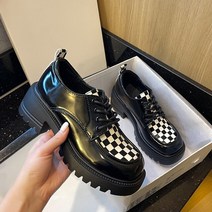 데일리 로퍼 키높이 가죽 스웨이드 여성 발편한 버클 리본 통기성 캐주얼 두꺼운 단독 신발 2022 새로운 봄 라운드 헤드 단일 신발 zapatos