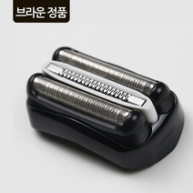 21B 32B 32S BRAUN 정품 브라운 시리즈3 면도기날 망 세트 헤드 교체용 320S-4 330S-4 340S-4 3010S, 21B 블랙 무포장