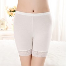 안전복 조끼 작업복 스즈끼복 방진복 XL-5XL 높은 탄성 안전 바지 플러스 사이즈 큰 여성 복서 허벅지 속옷, 02 White_01 XL