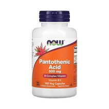 나우푸드 판토텐산 비타민 B5 500mg 칼슘 45mg 100 베지캡슐