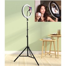 LED 링라이트 ( 삼각대포함) 스마트폰 셀카 조명 방송조명 촬영조명, LED링라이트+삼각대