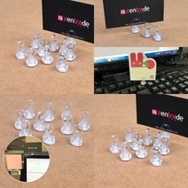 10P 미니 메모꽂이 종이고정 메모꽂이 빵이름표 가격표꽂이 메모클립 빵네임택 메모지꽂이 부착형벽홀더