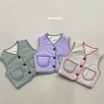 본딩조끼 유아 돌 아기 키즈 주니어 초등 가을 겨울 누빔 솜 조끼 박스핏 베스트