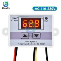 온도조절기 자동온도조절기 전기판넬온도조절기 XH-W3001 w3001 led 디지털 온도 조절기 테스터 스마트 서모 스탯 센서 컨트롤러 릴레이 출력, AC 110-220V1