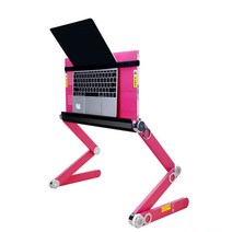 스파인데스크 360도 각도조절 노트북받침대, 핑크