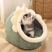 길고양이겨울집 길냥이겨울집 고양이 침대 애완 동물 바구니 아늑한 새끼 안락 쿠션 겨울 집 텐트 작은 개 매트 가방 세탁 가능한 동굴, [03] L, [03] C