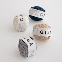 DARUMA 다루마 기마(GIMA) 30g 뜨개실 코튼실 린넨실 기마실, 1 내추럴
