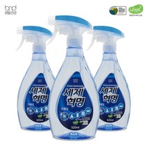 세제혁명 다용도 세정제 520ml x 3통, 없음