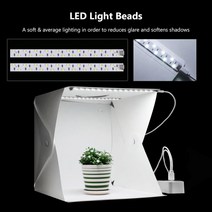 라이트박스 대형 접이식 라이트 박스 스튜디오 소프트 LED 배경 키트 버튼 40cm, [01] S