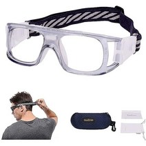 SooGree Sport Glasses Basketball Football Goggles Men Women Safety Eyewear Anti Fog Shock Collision, 회색