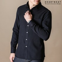 하트비트 알네비 긴팔 남방 세미 슬림핏 무지 셔츠 커플룩 단체복 링클프리 기본 와이셔츠 남자 댄디 빅사이즈
