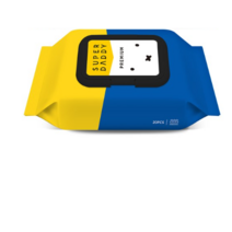 슈퍼대디 X 미피 저자극 아기물티슈 프리미엄 휴대 캡형, 20매, 19팩