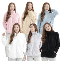 ksr 여성 후리스 집업 보아털 겨울 플리스 빅사이즈 캐쥬얼 데일리 점퍼