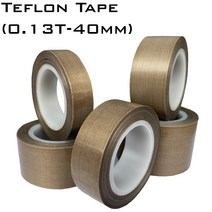 고온 내열 테프론 테이프 PTFE Teflon Tape AG-03 국산 40mm(0.13T), 40mm 1롤