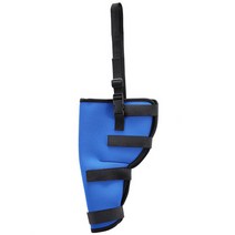 Ogfaour 강아지슬개골보호대 탈구 다리 보조기 탈골 예방, 파란색 오른쪽 뒷다리_S