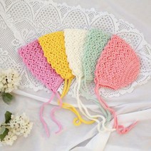 러브컨츄리 봄봄 베이비 보넷 만들기 뜨개질 DIY 패키지, 스카이블루, 1개