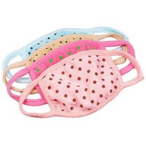 베씨 성인용 중형 땡땡이 면 마스크 황사 먼지 패션 여성