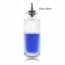 칵테일 셰이커 키트 홈칵테일 도구 용품 용 비터 보틀 200ml150ml130ml 스테인리스 스틸, 120ml 실버
