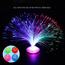 취췸등 수면등 여러 가지 빛깔의 LED 광섬유 램프 조명 실내 장식 중앙 장식품 웨딩 야간, [02] randomly base B, 02 randomly base B