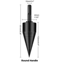 나무 쪼개는 도구 가정용 전기 드릴 나무 쪼개는 도구 나사 (32mm / 42mm), 42mm 라운드