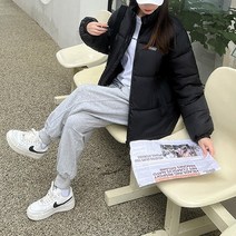 넷투넷코리아 여성 점퍼 패딩 빅사이즈 루즈핏 숏 크롭 아우터