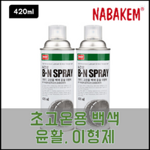 나바켐 BN SPRAY 초고온용 백색 윤활 이형제 420ml 속건성용, 1개