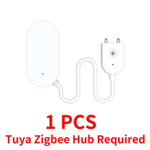 누수센서 스마트안전장비 누수경보기 Tuya zigbee 누출 센서 누수 감지기 누출 센서 물 센서 스마트 홈용 누수 방지 var smartlife, 1개