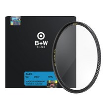 독일제 명품UV필터 B+W 슈나이더 007 Clear MRC BASIC (정품), 1개, 95mm