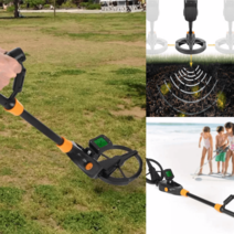 금속탐지기 해변 공사장 철근 동전 보석 휴대용 탐지기 보물찾기 탐험놀이, 전문 휴대용 금속탐지기-단품