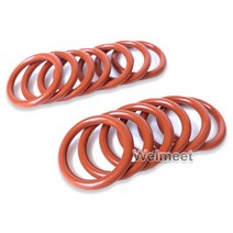고무오링 패킹 실리콘 오링 고무링 10pcs 와이어 직경 2.4mm OD7-110mm 내유성 VMQ 실리콘 고무 씰링 링 고, 44 65mm