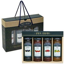 샹달프 잼 딸기 + 블루베리 + 라즈베리 + 무화과 잼 선물세트 4종, 1136g, 1set