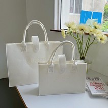 펠트 캐릭터 곰돌이 핸드백 숄더 도시락 통용 가방 지원 맞춤형, 곰 세 마리 카키, 40*30*13